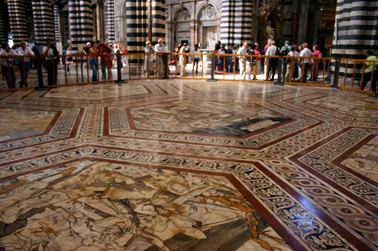 The Duomo's flooring is an artistic achievement