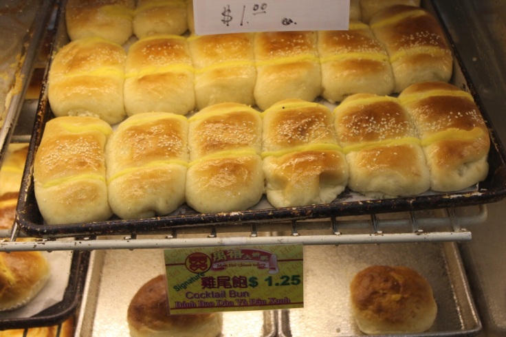 Cocktail buns at Mon Hei Chinese Bakery